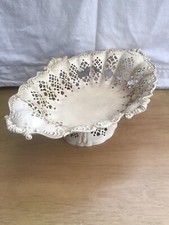 Leeds Pottery Creamware Basket Pierced Pedestal Bowl Dish Circa 1780