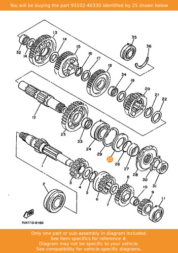 Yamaha oil seal 93102 - yamaha, seal,