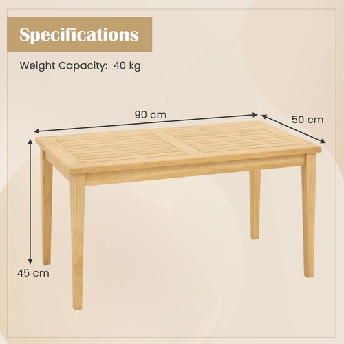 Solid teak coffee - teak,