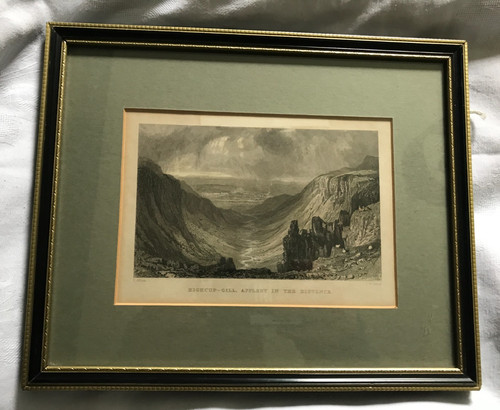 Antique engraving print t - engraving,