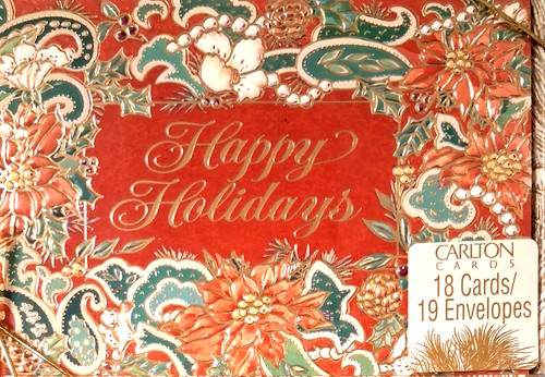 Carlton christmas cards red - christmas,