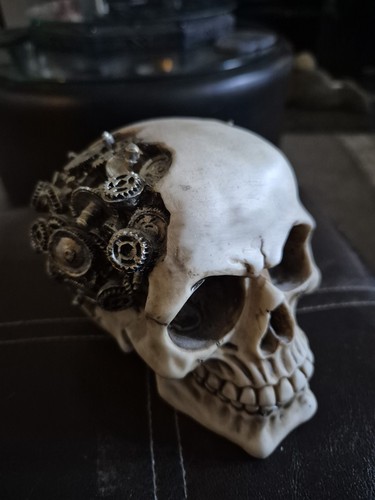 Steampunk style skull - style,