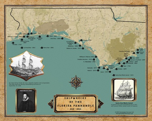 Shipwreck map the - of,