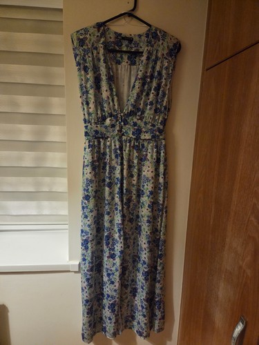 Zara floral blue white - &,
