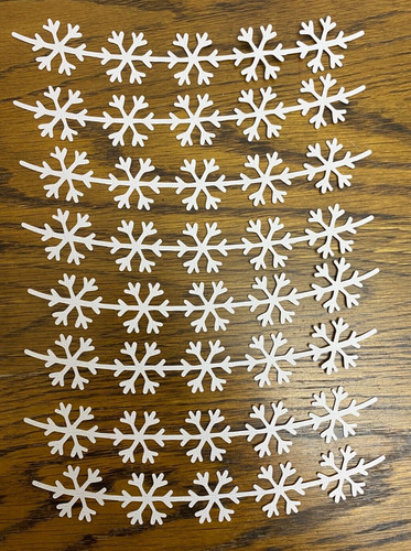 Snowflake bunting die cuts - die,