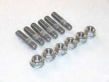 6x M8 Stainless Exhaust Studs, Flange Nuts Triumph 885 Trident Thunderbird 90-99