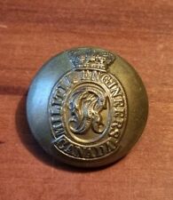 VERY RARE ORIGINAL VICTORIAN CANADA MILITIA ENGINEERS UNIFORM BRASS BUTTON 23mm