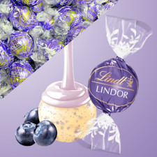 Lindt Lindor BLUEBERRIES & CREAM WHITE CHOCOLATE TRUFFLES - RARE & IMPORTED