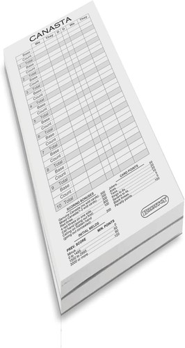 Canasta score pads scoring - canasta,