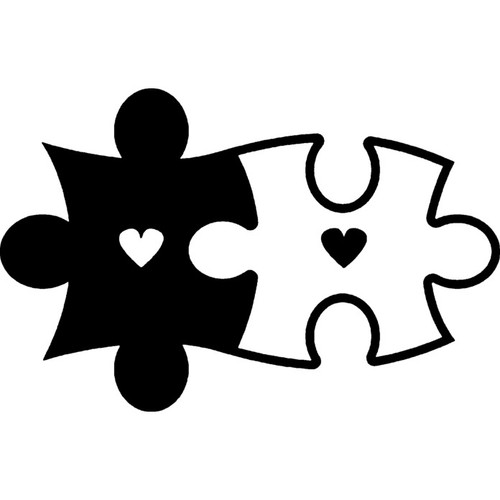 Heart jigsaw pieces - jigsaw, pieces'