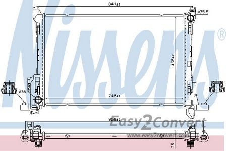 Nissens radiator for - nissens,
