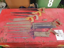 vintage old saws old hand tools
