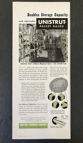 1952 unistrut products company - unistrut,