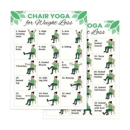 Chair yoga for - seniors, 30-day