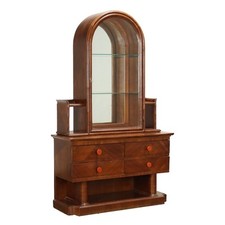 Antique Decò Showcase Walnut