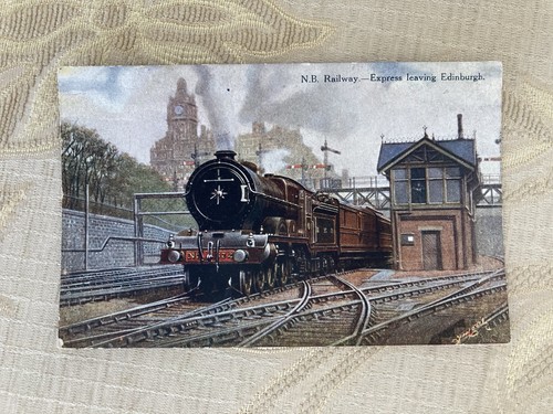 Old railway postcard express - old,