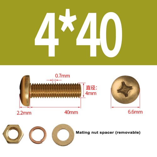 Brass phillips pan - head, bolts