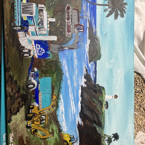 Hand painted made hawaii - made,
