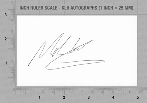 Mark cooksley hand signed card - hand,