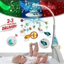Baby Musical Crib Bed Bell Cot