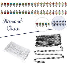 Diamante Crystal Rhinestone Sewing Trim Chain DIY Crafts Necklace Bracelet Bags