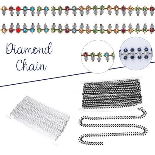 Diamante crystal rhinestone - crystal,