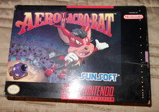 Super Nintendo SNES NTSC USA - AERO THE ACRO-BAT - Boxed with Manual + Poster