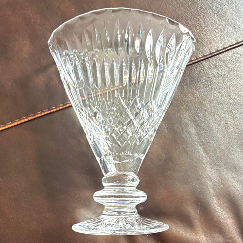 Stirling cut glass fan - cut,