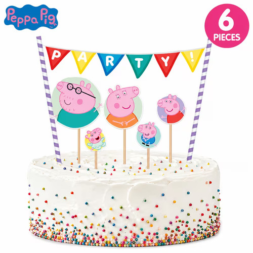 Peppa pig happy birthday cake - happy,