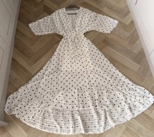 White & Black Polka Dot Dipped