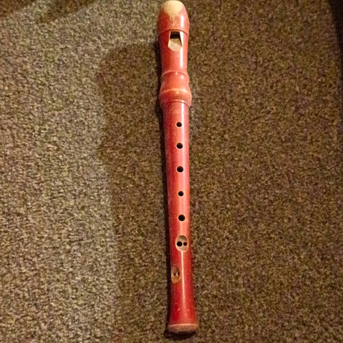 Wooden soprano recorder - soprano, key