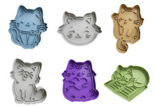 Cats Cookie Cutters + insert - approx. 8cm