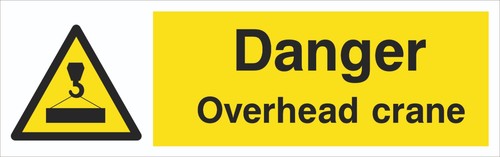 Danger overhead crane - -,