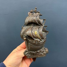 VINTAGE HEAVY BRASS GALLEON