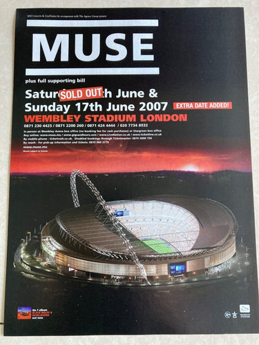 Muse tour advertisement poster - muse,