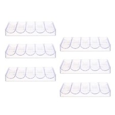 6pcs Acrylic Poker Chip Tray