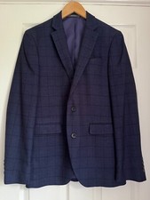 Primark Mens Blue Windowpane