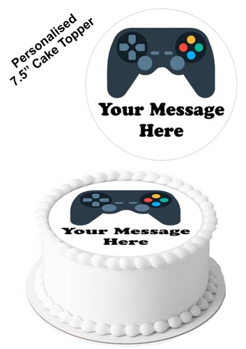 Personalised cake topper - personalised, games