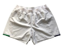 Mens CANTERBURY RUGBY UNION SHORTS Gym Training Casual White Green B-Grade 42" W