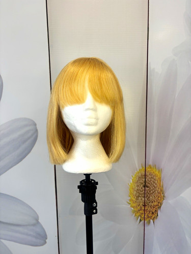 Golden blonde short - short, bob