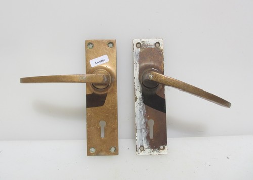 Vintage brass lever door - brass,