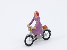 Preiser Figure Cyclist Lady On