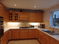 Solid Wood Shaker Kitchen Cabinets Set: Basex6 Cupboardsx8 + Oven Tower Unit