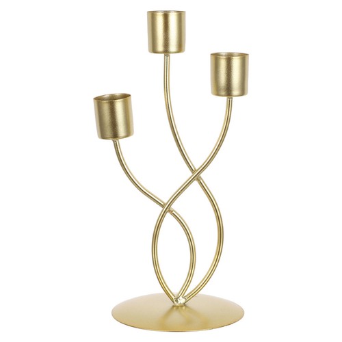 Golden candle holder vintage - candle,