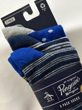 Penguin 3 Pack Socks Stripes