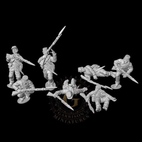 Union infantry casualties set - union,
