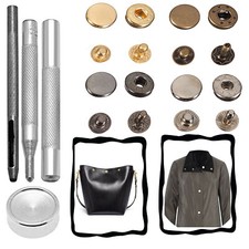 Spring Press Studs with Hand Tools for Clothes DIY Leather Bags Crafting DIY