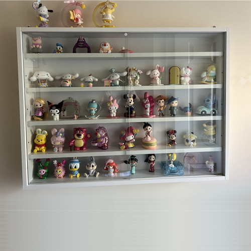 Wall glass display cabinet - wall,