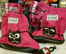 Stonz OWL Fuchsia Pink PLUS Foam Weather Resistant Infant Booties Sz: SMALL