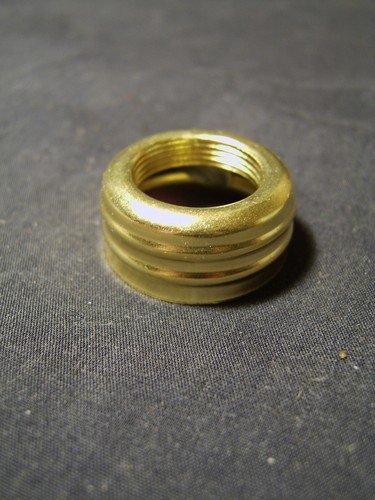 Victorian brass double - victorian, ring
